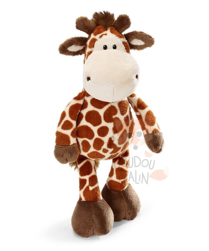  peluche girafe beige marron 20 cm 